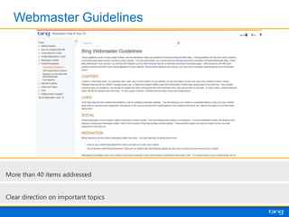Bing Webmaster Tools Overview