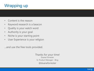 Bing Webmaster Tools Overview