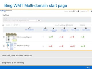 Bing Webmaster Tools Overview