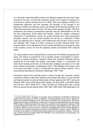 The role of NGOs and civil society in development and poverty reduction ...