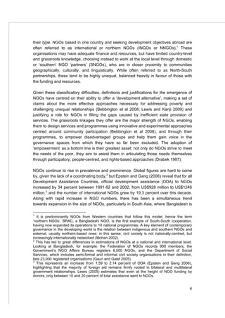 The role of NGOs and civil society in development and poverty reduction ...
