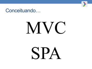 Conceituando…
MVC
SPA
 