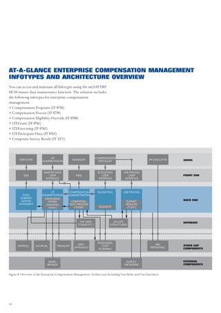 AT-A-GLANCE ENTERPRISE COMPENSATION MANAGEMENT
INFOTYPES AND ARCHITECTURE OVERVIEW
You can access and maintain all Infotyp...
