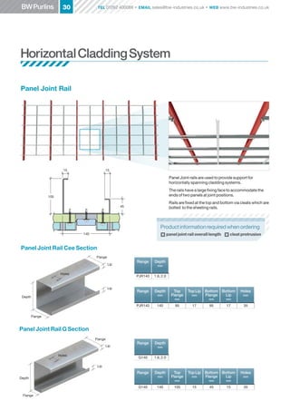 BW Industries : Steel Roof Purlins | PDF