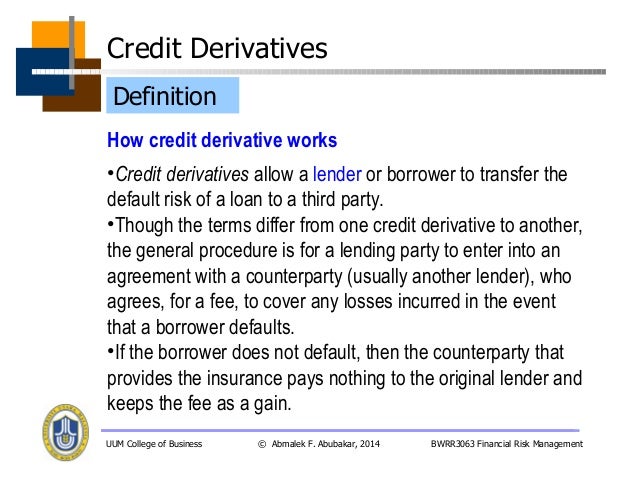 Bwrr3063 topic 08b_credit_derivatives