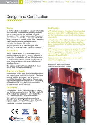 BW Steel Framing Systems 2014 | PDF