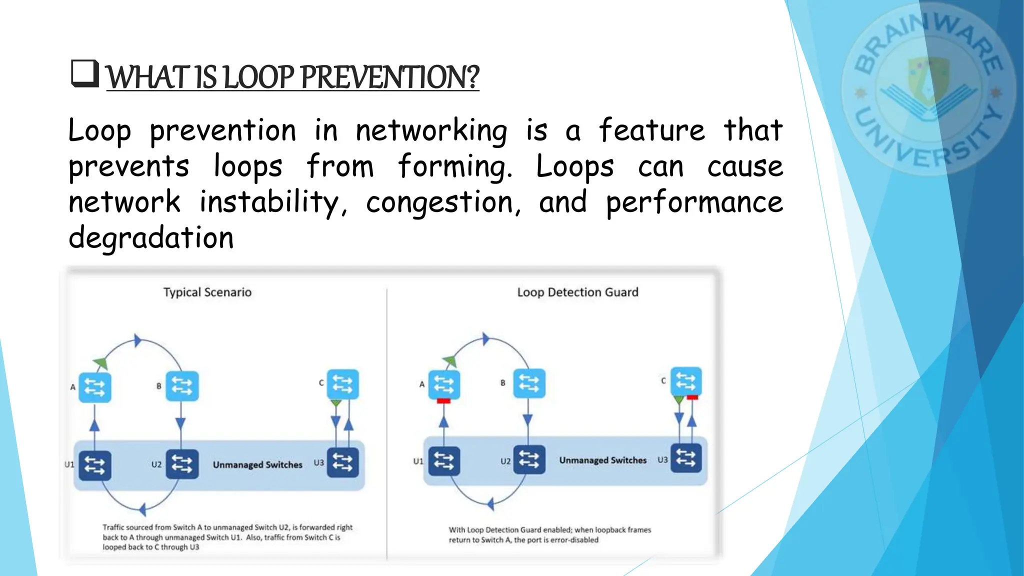 Loop prevention mechanism on BGP routing PPT