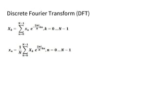 Discrete Fourier Transform (DFT)
 