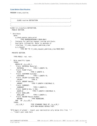 Bw writing routines in update rules | PDF