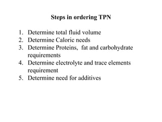 Normal Tpn (TPN) Total Parenteral Nutrition Dr I V R Raghunath.pptx