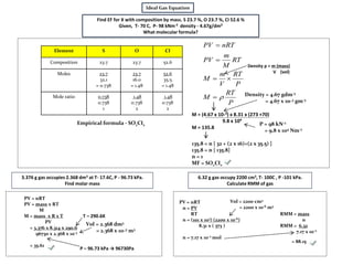 Ib Exam Question On Titration Uncertainty Calculation Ideal Gas And