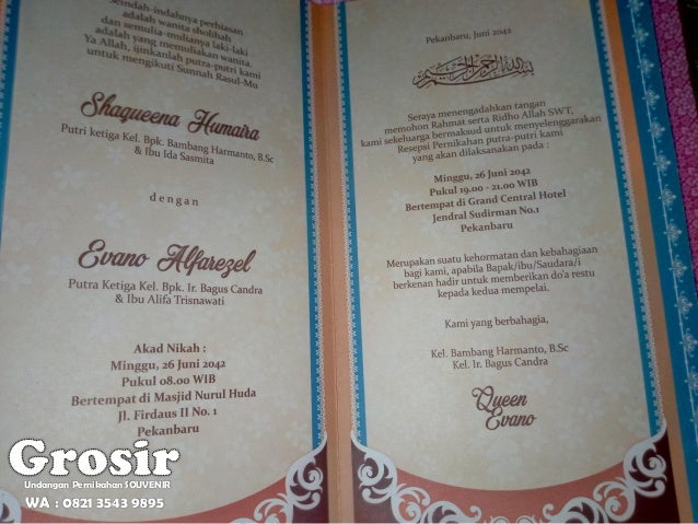 62 Koleksi Contoh Undangan Pernikahan Laki Laki Terbaik