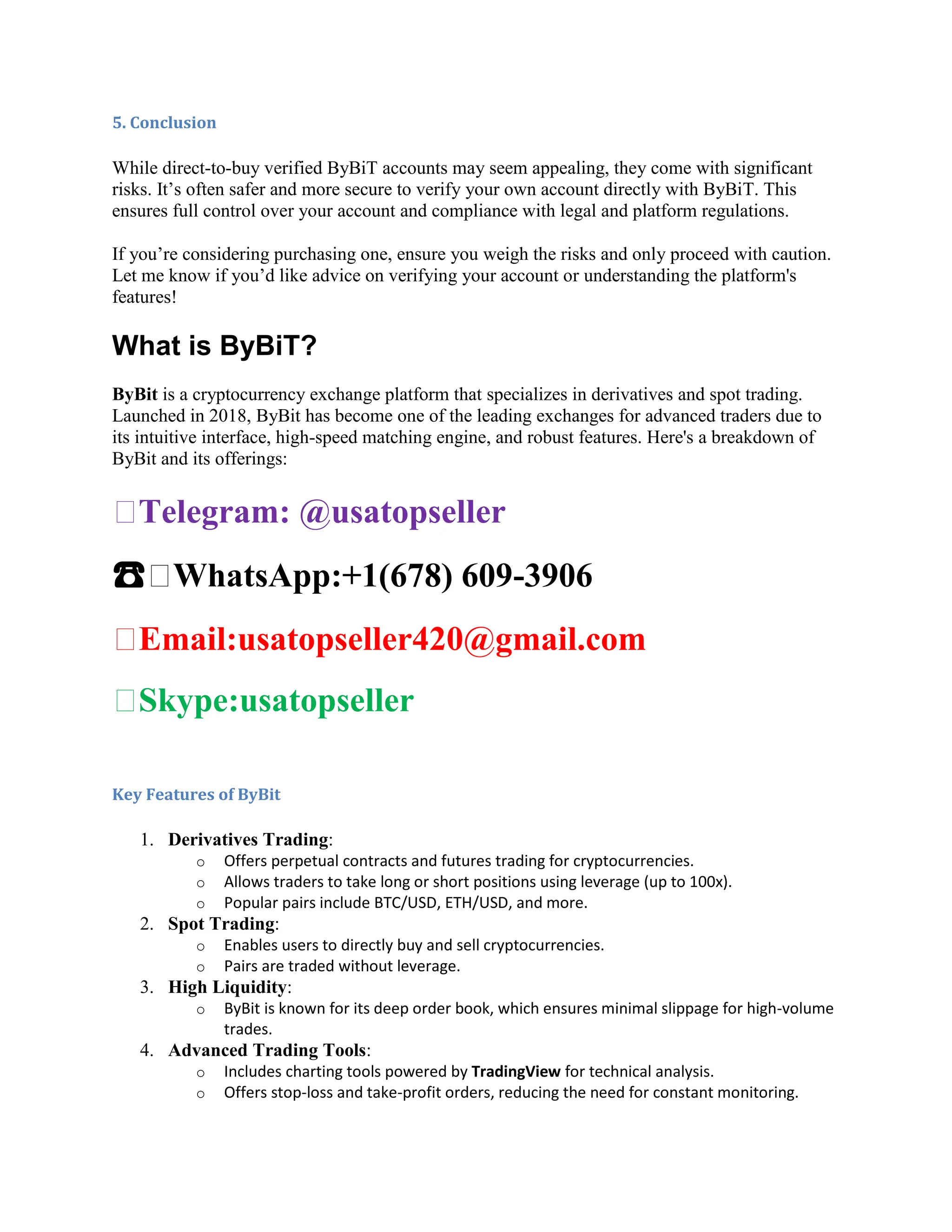 Buy Old & New Verified Bybit Accounts for sale | PDF