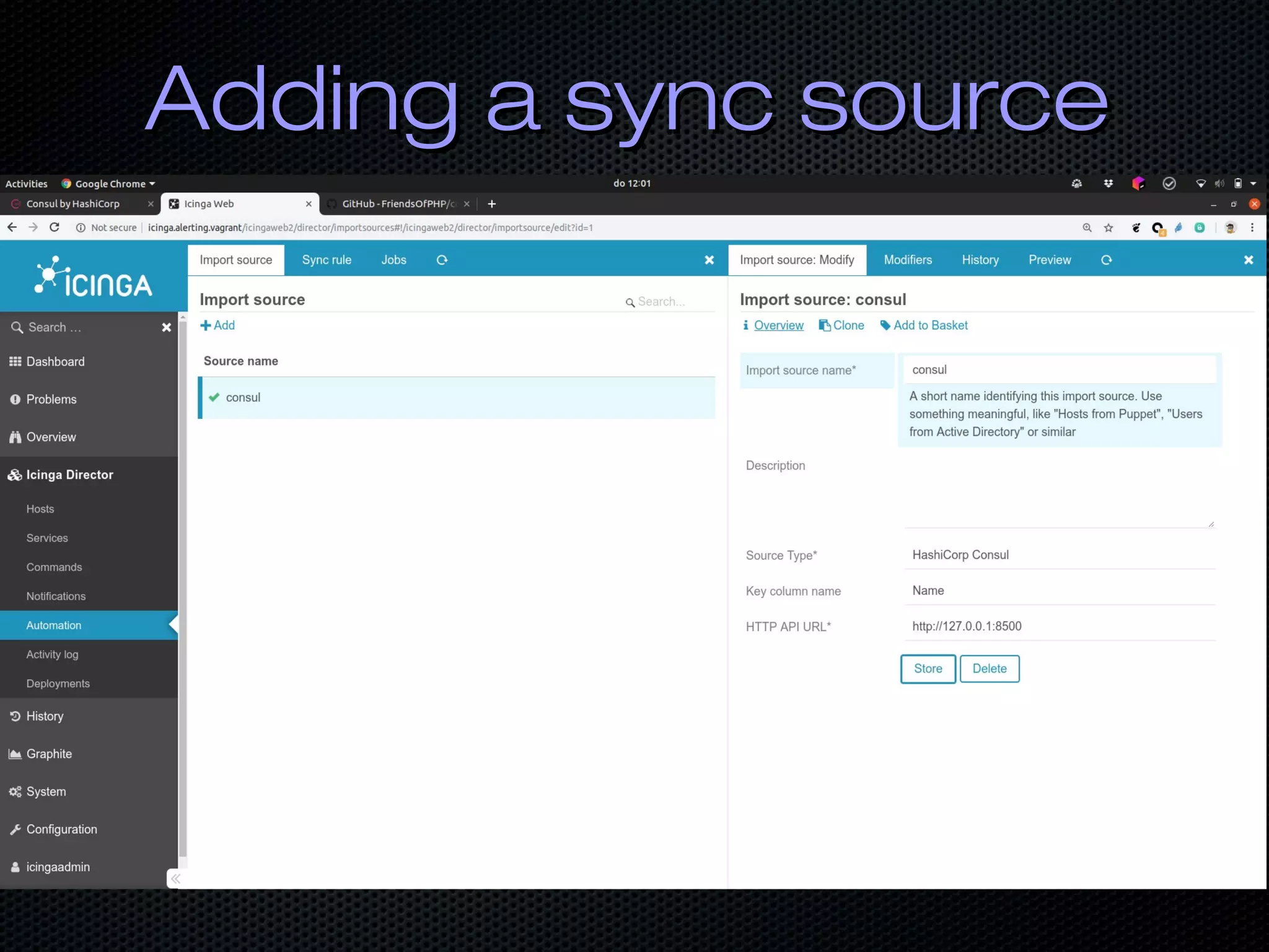 Adding a sync sourceAdding a sync source
 