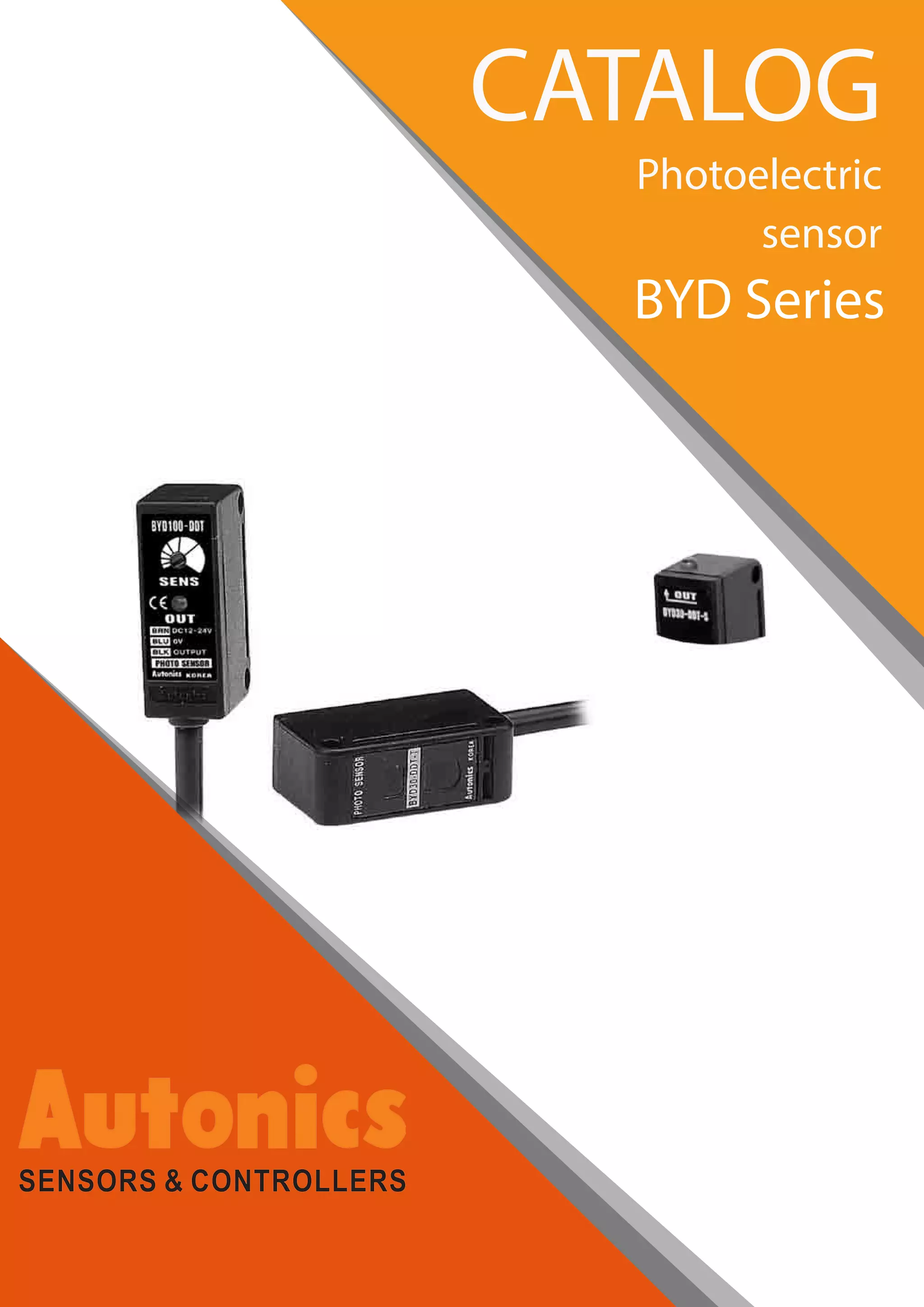 Catalog cảm biến Autonics dòng BYD Photoelectric Sensor PDF