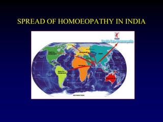 SPREAD OF HOMOEOPATHY IN INDIA
 