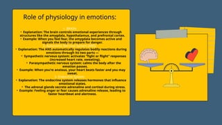 the physiology of emotions from the chapter emotions and motivation | PPTX