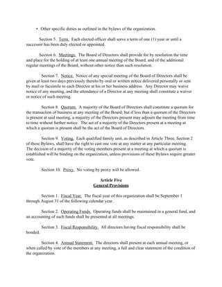 Bylaws | PDF