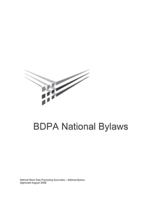 Bylaws: National BDPA