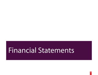 Financial Statements

                       30
 
