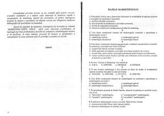 Marketing teste grila