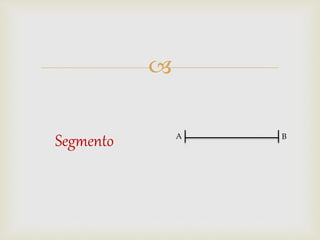 
Segmento A B
 