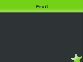 To learn vegetable names  