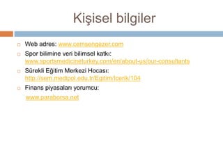 KAPANIŞ
 Stratejik parametreleri önceliklendirip eylem planı hazırlamak
 Ölçeklenebilir
 Sürdürülebilir
 Karlı
 Katkı
 İstihdam / Spor ekonomisi modellemesi
 Mevcut planlara adım, adım katılabilir
 Sıfırdan pilot projeler hazırlanabilir
 Mevcut iş modeli parametrelerinin yeni bakışla revizyonu
 Büyüme iş modellerinde bölgesel öncelikler olabilir
 Sadakat programları, kurumsal/bireysel tüketici
 