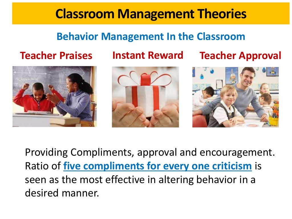 Classroom Management Theories • Skinner’s