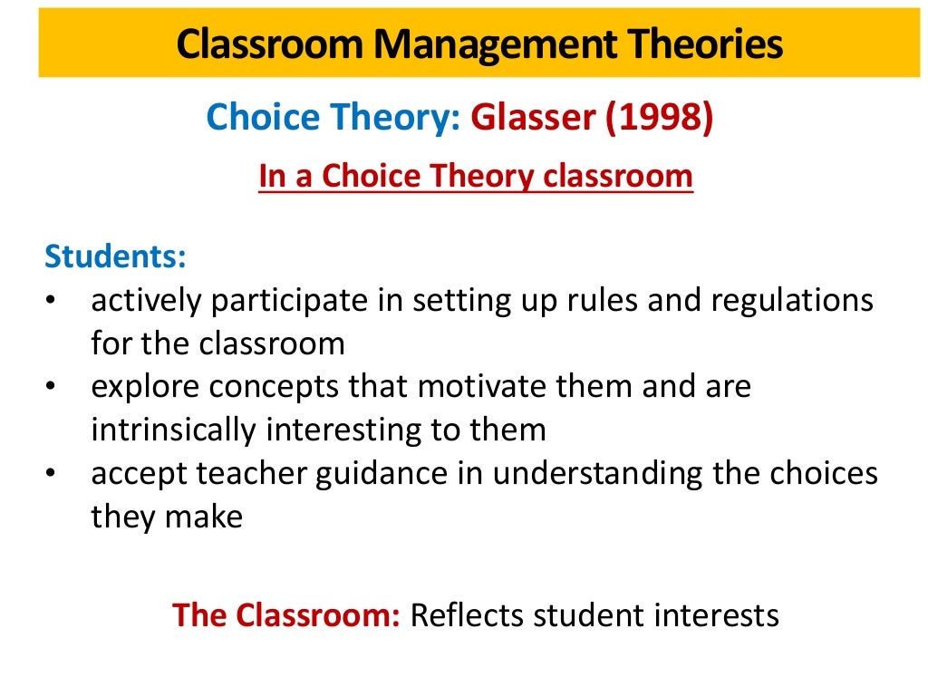 Classroom Management Theories Case Study