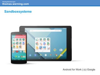 Sandboxsysteme
Android for Work | (c) Google
 