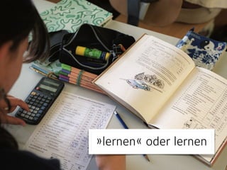 »lernen« oder lernen
 