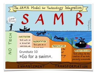 Grundsatz 10 
»Go for a swim«.
 
