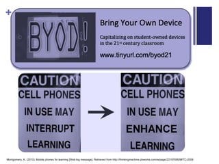 Montgomery, K. (2010). Mobile phones for learning [Web log message]. Retrieved from http://thinkingmachine.pbworks.com/w/page/22187696/MITC-2008