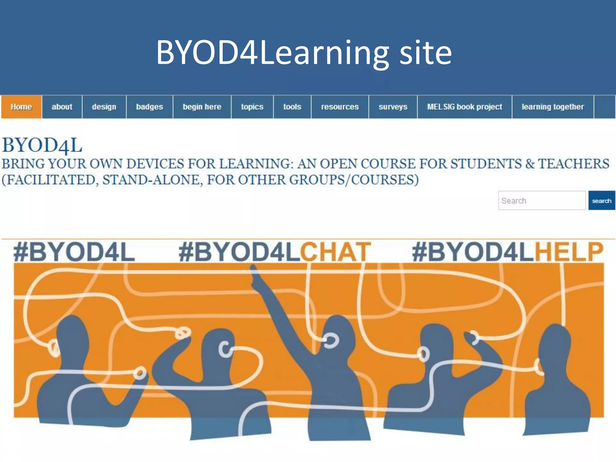 BYOD4Learning site

 