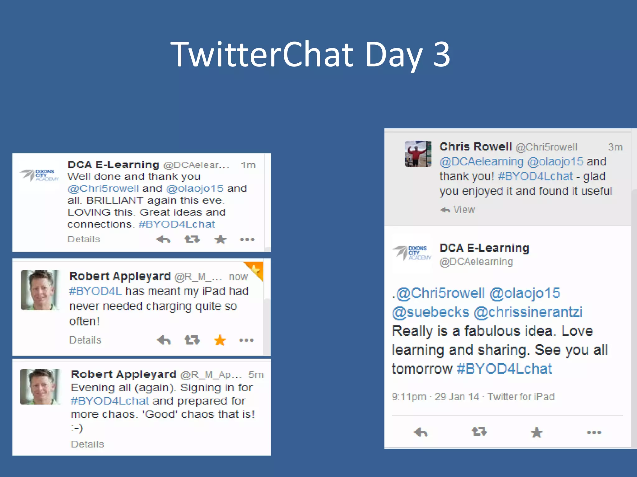 TwitterChat Day 3

 