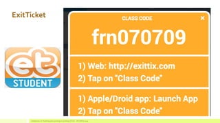 ExitTicket 
Conference on Teaching and Learning Accounting (CTLA) - ATLANTA 2014  