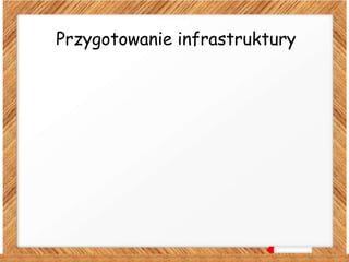 Przygotowanie infrastruktury
 