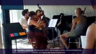 S41 members watch Chi-Chi Nwanoku M.B.E. and members of her renowned orchestra,
'Chineke' perform at the Royal Festival Hall
 