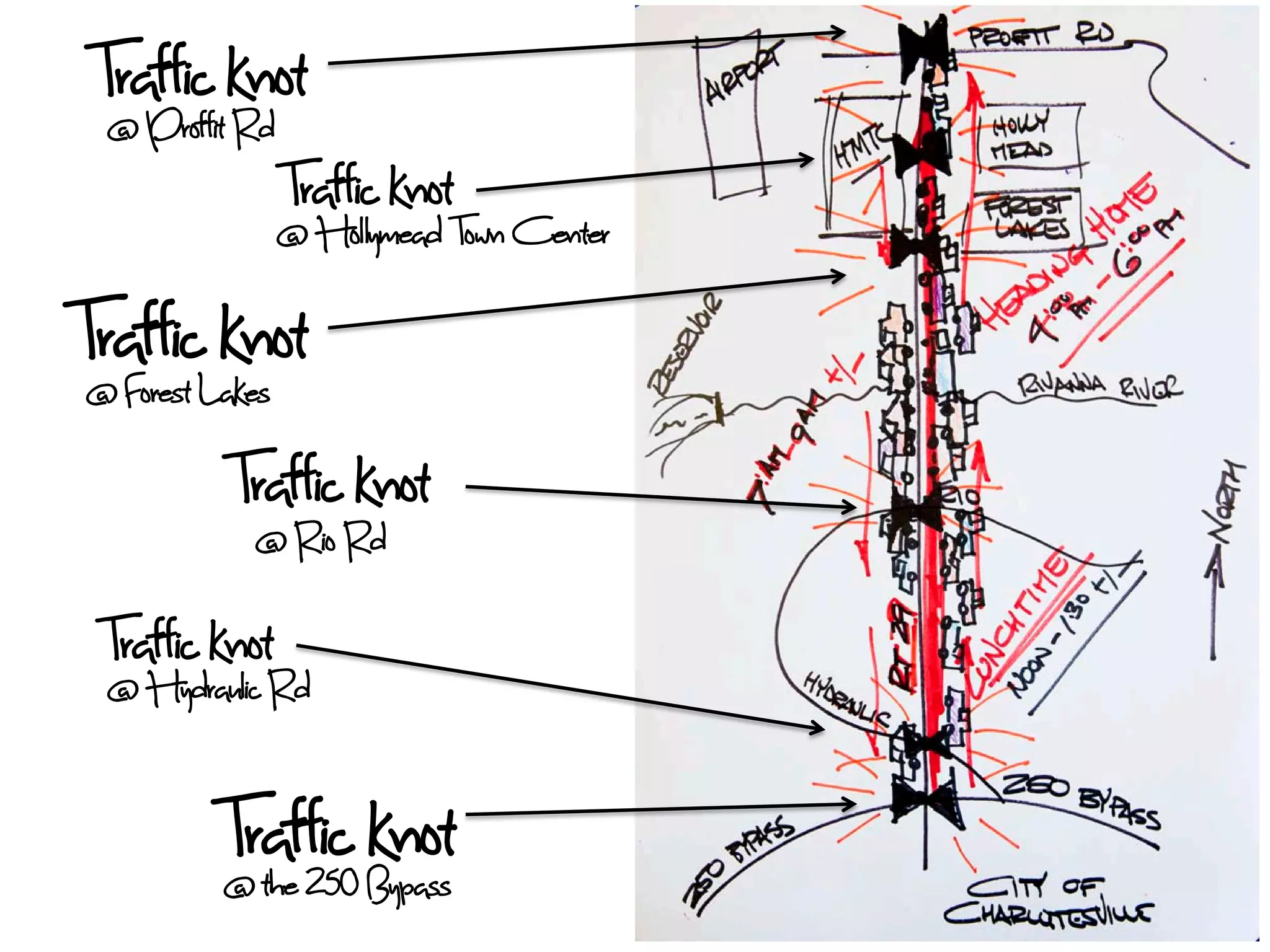 Trafficit knot
  @ Proff Rd
             Trafficlymead Town Center
             @ Hol
                       knot
TrafficLakes
 @ Forest
          knot
         Traffic knot
           @ Rio Rd
 Traffic knotRd
 @ Hydraulic

         Traff250 Bypass
         @ the
               ic knot
 