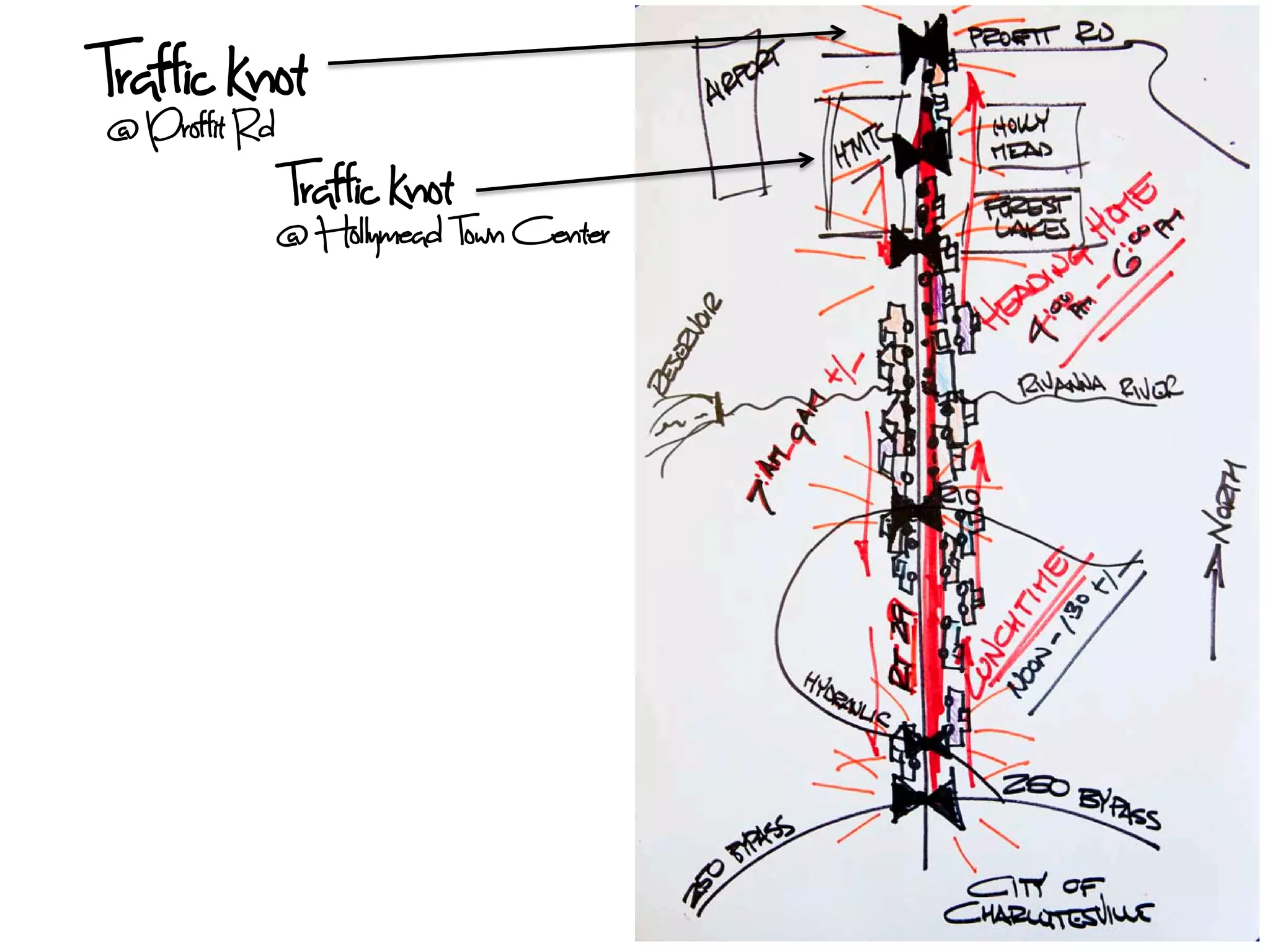 Trafficit knot
 @ Proff Rd
            Trafficlymead Town Center
            @ Hol
                      knot
 