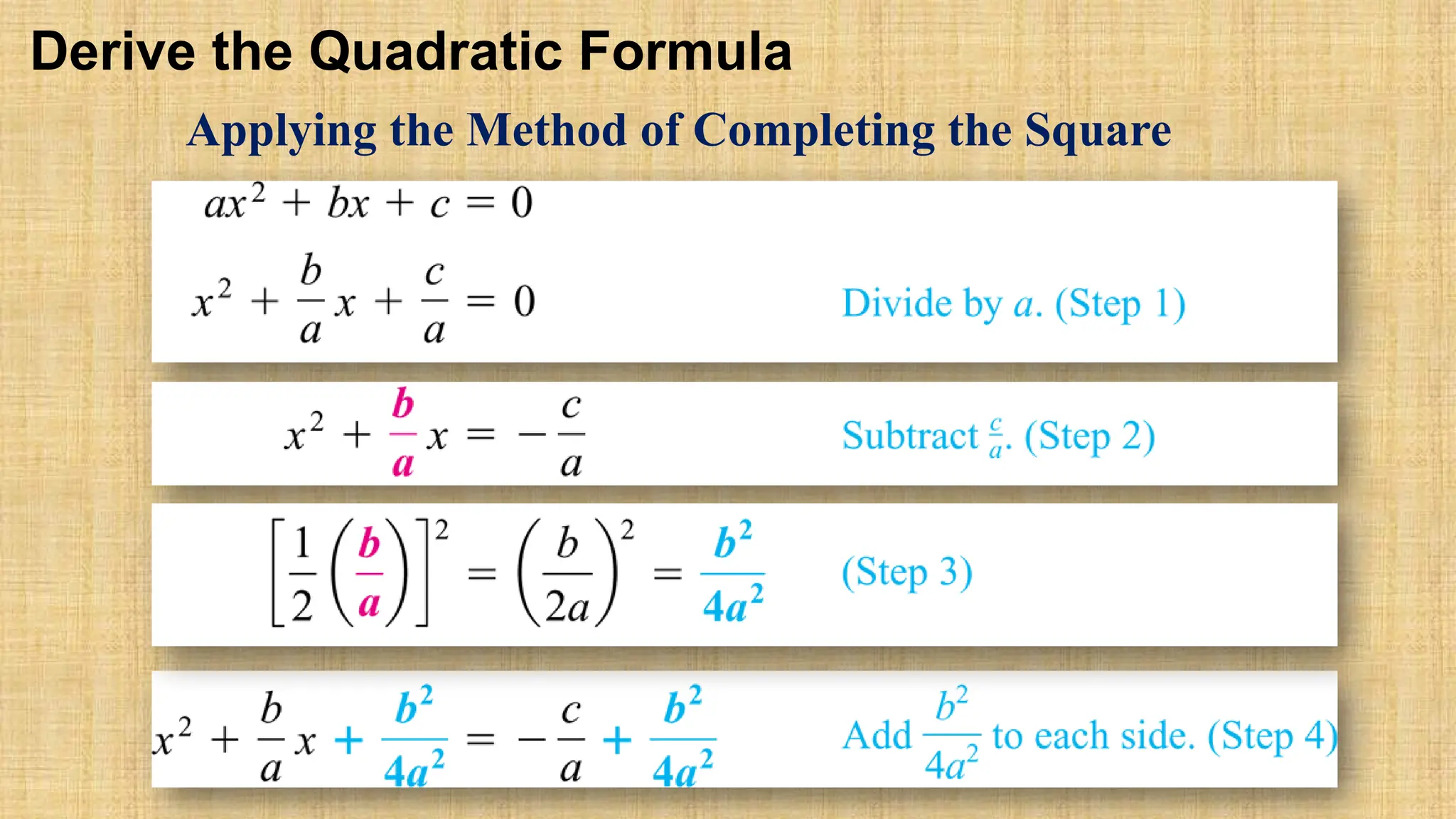 Solving quadratic equation by quadratic formula.pptx