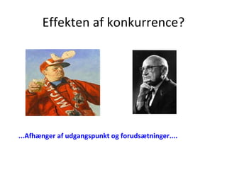 Effekten af konkurrence?




...Afhænger af udgangspunkt og forudsætninger....
 