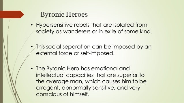 Byronic hero essay