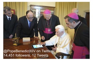 @PopeBenedictXIV on Twitter
14,451 followers, 12 Tweets
 