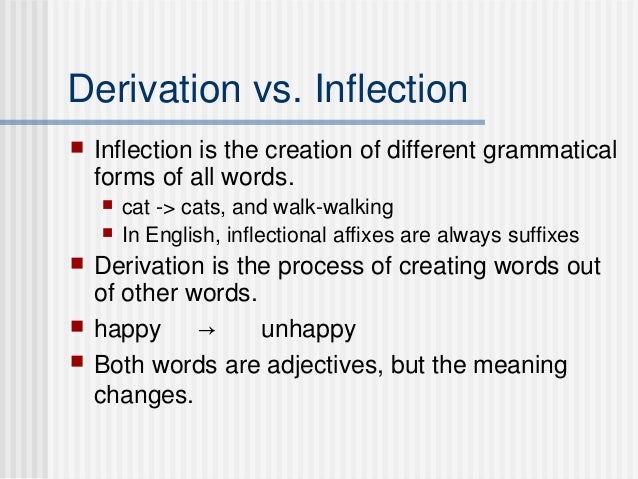 Inflection Defelection Morphology: Trees, Affix Order, And Derivation Versus Inflection – QJWBJX