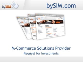 bySIM Mobile Payments