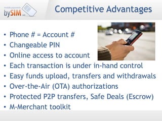 bySIM Mobile Payments
