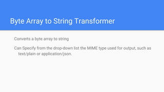 Byte array to string transformer | PPTX