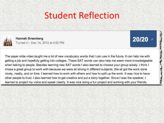 Student Reflection

 